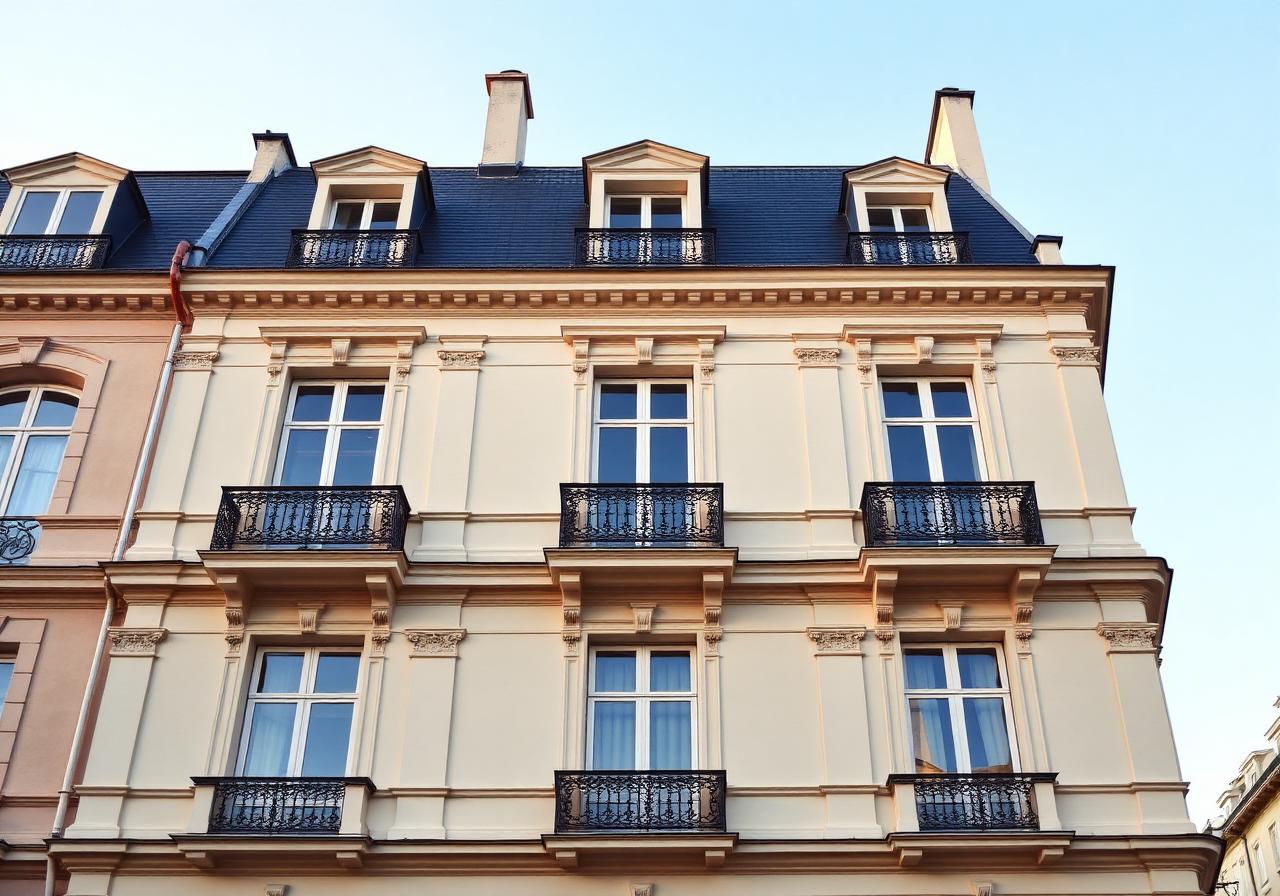 Façade haussmannienne à Bordeaux rénovée